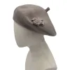 Boina gris simple moda versátil sombrero casual 134218873 Item Picture